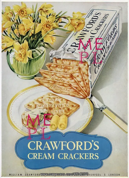: Advert for Crawford's Cream Crackers : Advert for Crawford's Cream Crackers