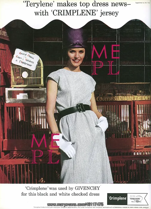 : Advertisement for Crimplene fabric : Advertisement for Crimplene fabric