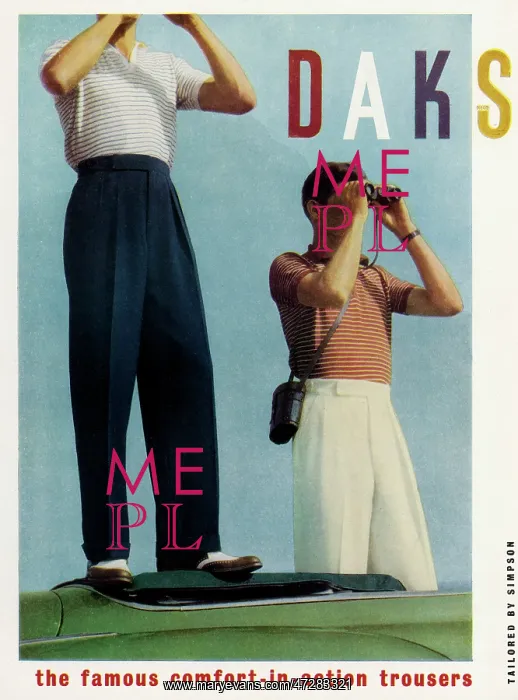  : ADVERT / DAKS TROUSERS