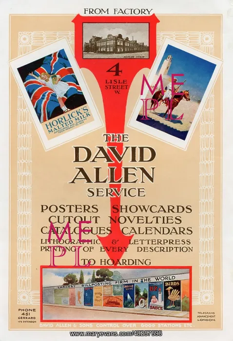 : Advertisement for David Allen Printers and Printing : Advertisement for David Allen Printers and Printing