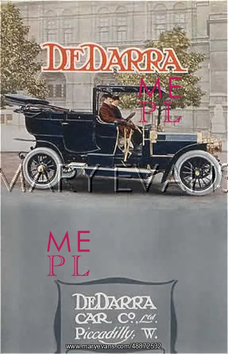 : Advertisement for the DeDarra Car Co Ltd, London : Advertisement for the DeDarra Car Co Ltd, London