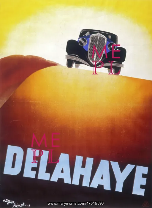  : Advert for the Delahaye motor car