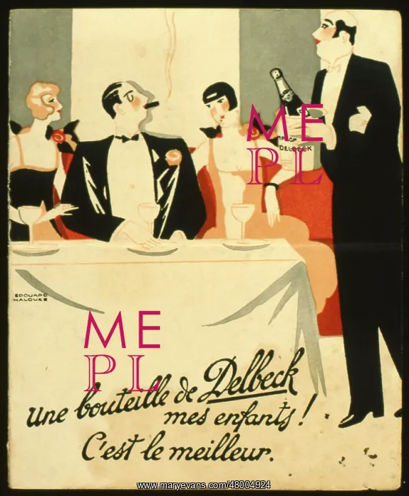 : Advertisement for Delbeck Champagne : Advertisement for Delbeck Champagne