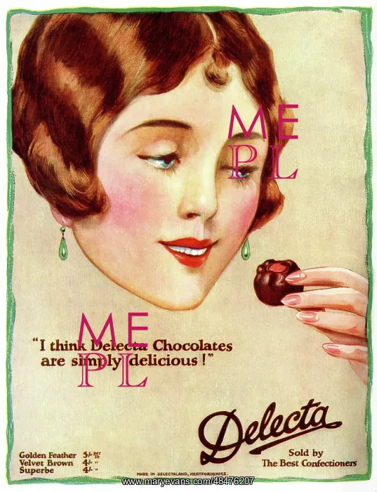 : Advert, Delecta chocolates : Advert, Delecta chocolates
