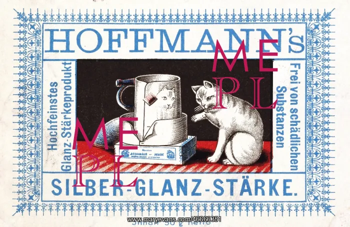 : advertising, detergents, Hoffmann's Silber - : advertising, detergents, Hoffmann's Silber -