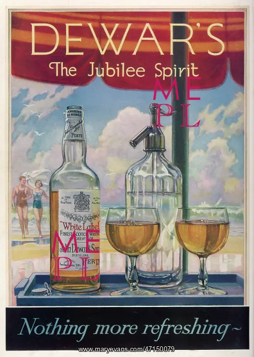 : Advert for Dewar Whisky 1935 : Advert for Dewar Whisky 1935