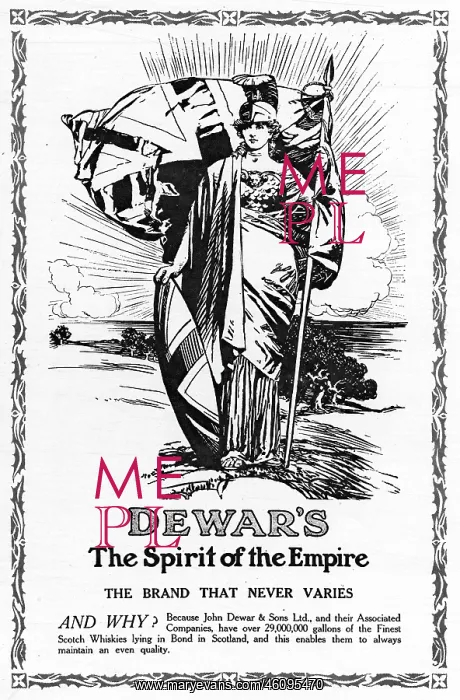 : Advert for Dewar's Whisky 1924 : Advert for Dewar's Whisky 1924