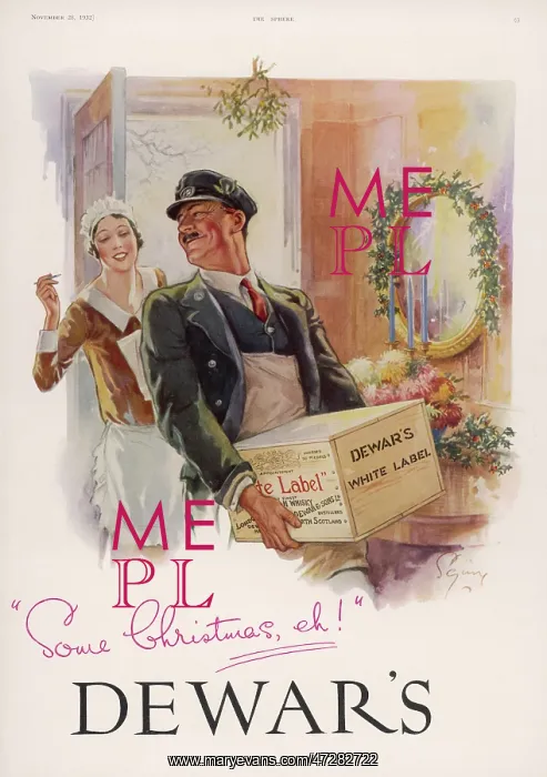 : Advert for Dewar's whisky 1932 : Advert for Dewar's whisky 1932