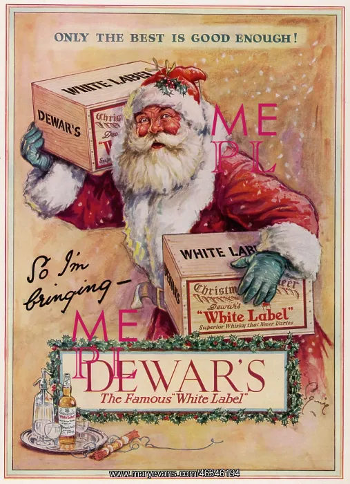 : Advert Dewar's White Label Whisky 1934 : Advert Dewar's White Label Whisky 1934