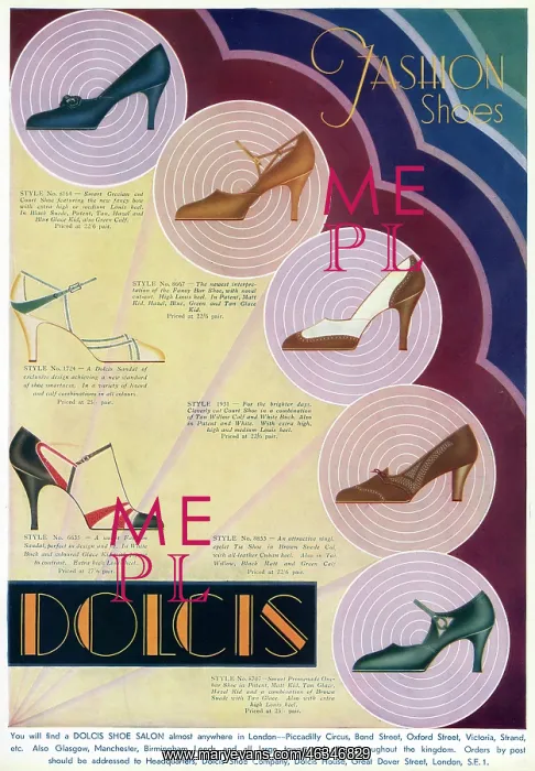 : Advert for Dolcis court shoes : Advert for Dolcis court shoes