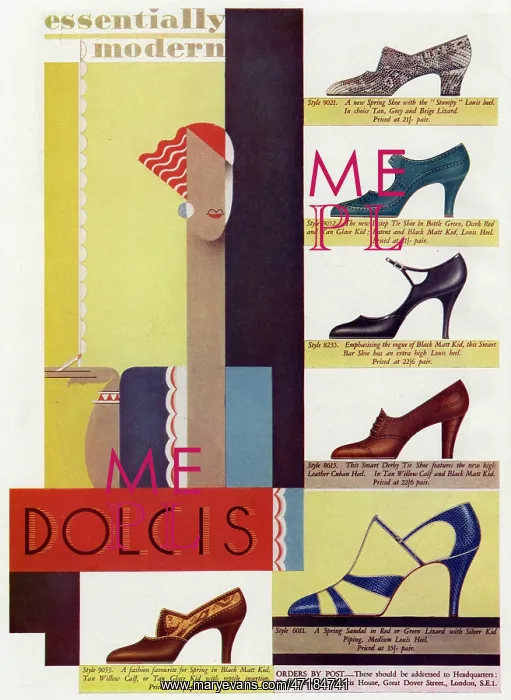 : Advert for Dolcis shoes 1931 : Advert for Dolcis shoes 1931