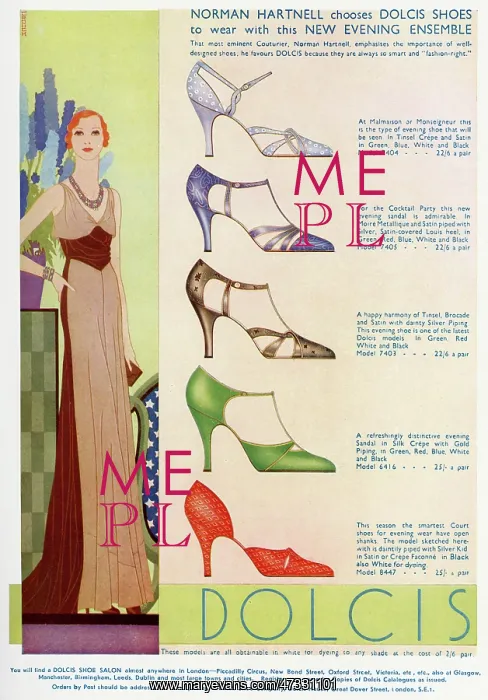 : Advert for Dolcis shoes 1931 : Advert for Dolcis shoes 1931