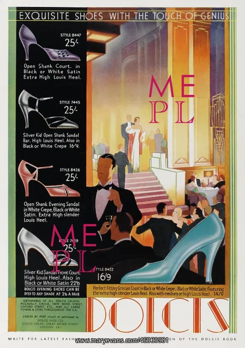 : Advert for Dolcis shoes 1933 : Advert for Dolcis shoes 1933