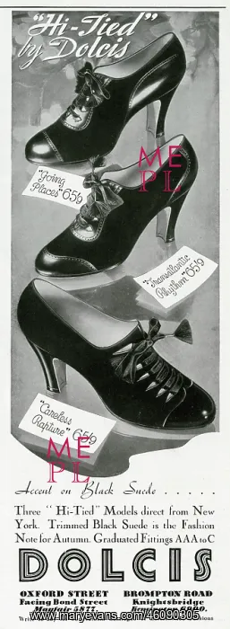 : Advert for Dolcis shoes 1936 : Advert for Dolcis shoes 1936