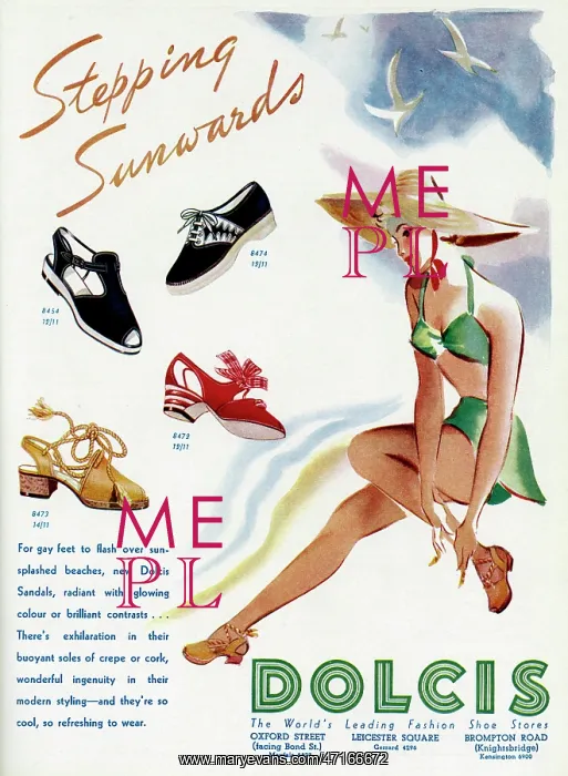 : Advert for Dolcis shoes 1939 : Advert for Dolcis shoes 1939