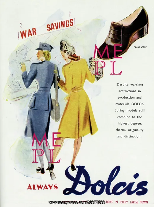 : Advert for Dolcis shoes 1943 : Advert for Dolcis shoes 1943
