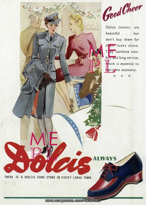 : Advert for Dolcis shoes 1943 : Advert for Dolcis shoes 1943