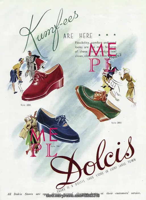 : Advert for Dolcis shoes 1945 : Advert for Dolcis shoes 1945