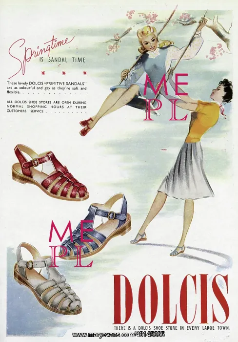 : Advert for Dolcis shoes 1946 : Advert for Dolcis shoes 1946