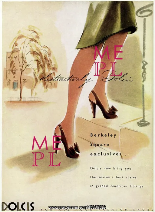: Advert for Dolcis shoes 1947 : Advert for Dolcis shoes 1947