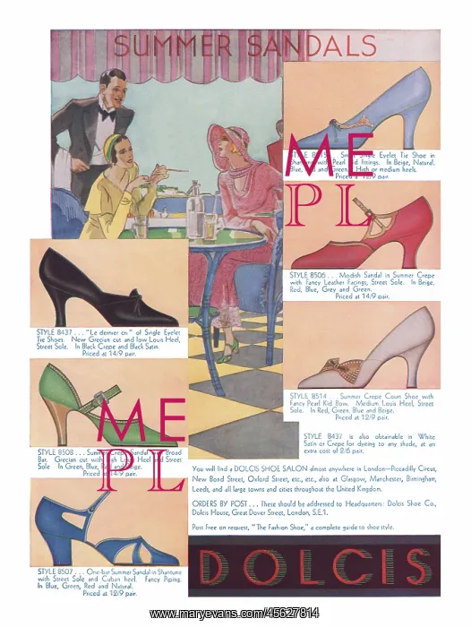 : Advertisement, Dolcis summer sandals, The Advertiser's ABC : Advertisement, Dolcis summer sandals, The Advertiser's ABC