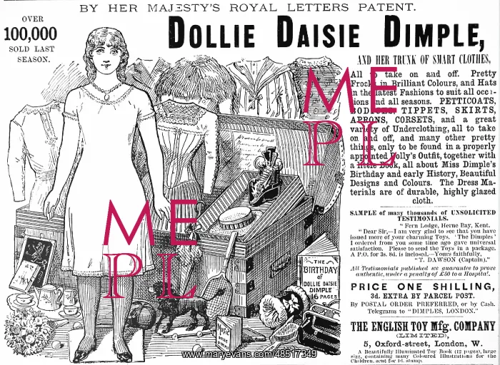  : Advertisement for doll and her wardrobe