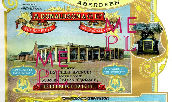  : Advert, A Donaldson & Co Ltd, Edinburgh, Scotland