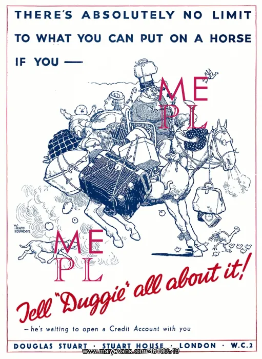: Advert for Douglas Stuart - Tell Duggie all about it! 1936 : Advert for Douglas Stuart - Tell Duggie all about it! 1936