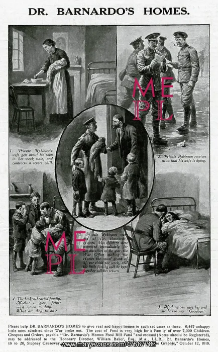 : Advert for Dr. Barnardo's Homes 1918 : Advert for Dr. Barnardo's Homes 1918
