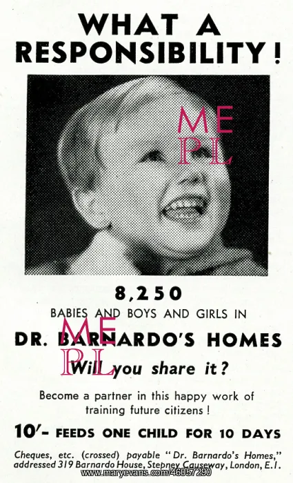 : Advert for Dr. Barnardo's Homes 1941 : Advert for Dr. Barnardo's Homes 1941