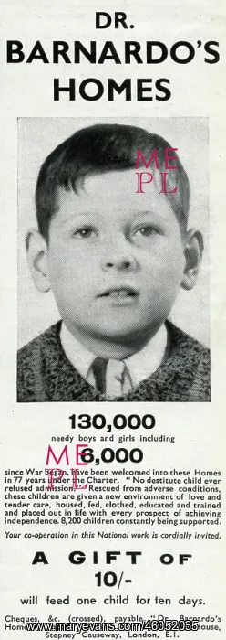 : Advert for Dr. Barnardo's Homes 1943 : Advert for Dr. Barnardo's Homes 1943