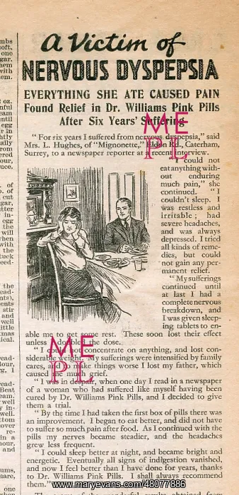 : Advertisement, Dr Williams pink pills for pale people : Advertisement, Dr Williams pink pills for pale people