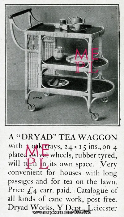 : Advertisement, Dryad Tea Waggon : Advertisement, Dryad Tea Waggon