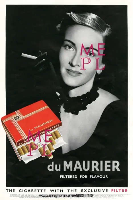 : Advertisement for Du Maurier cigarettes : Advertisement for Du Maurier cigarettes