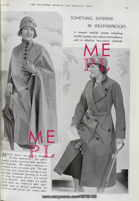  : Advert for Dunlop Raincoats