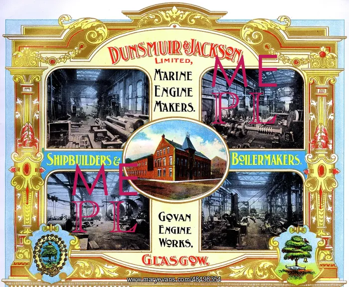 : Advert, Dunsmuir & Jackson, Shipbuilders, Govan : Advert, Dunsmuir & Jackson, Shipbuilders, Govan