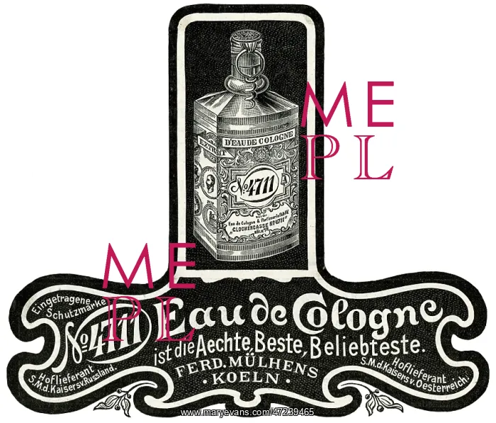 : Advert for Eau de Cologne 1900 : Advert for Eau de Cologne 1900
