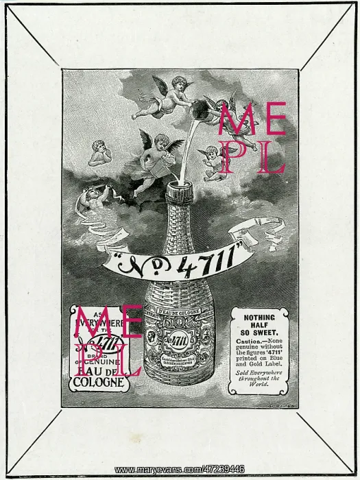 : Advert for Eau de Cologne 1905 : Advert for Eau de Cologne 1905