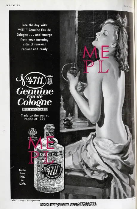 : Advert for Eau de Cologne : Advert for Eau de Cologne