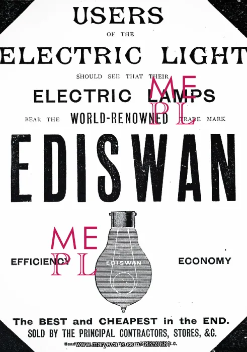 : Advertisement for Ediswan incandescent light bulbs