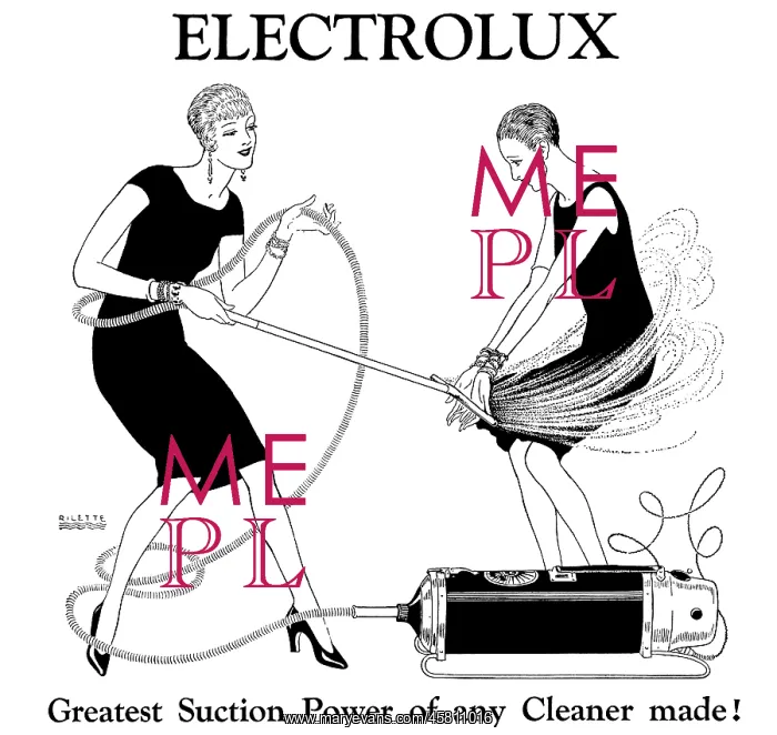 : Advert for Electrolux - vacuum cleaner 1927 : Advert for Electrolux - vacuum cleaner 1927