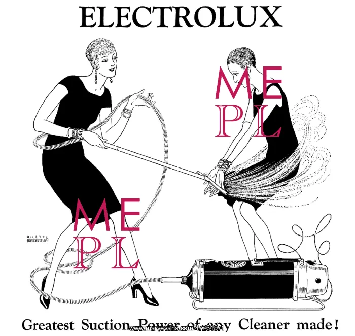 : Advert for Electrolux - vacuum cleaner 1927 : Advert for Electrolux - vacuum cleaner 1927