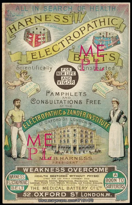 : Advert for Electropathic belts : Advert for Electropathic belts