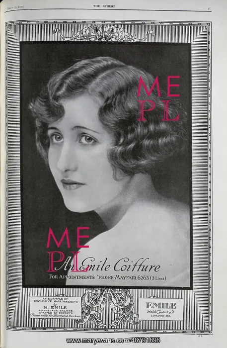 : Advert for Emile Coiffure hairdressing : Advert for Emile Coiffure hairdressing