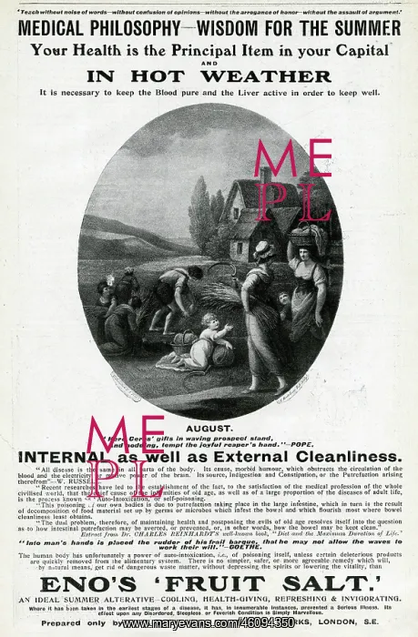 : Advertisement for Eno's Fruit Salt : Advertisement for Eno's Fruit Salt
