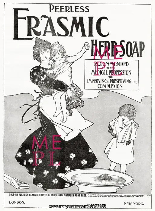 : Advert for Erasmic Herb Soap 1893 : Advert for Erasmic Herb Soap 1893