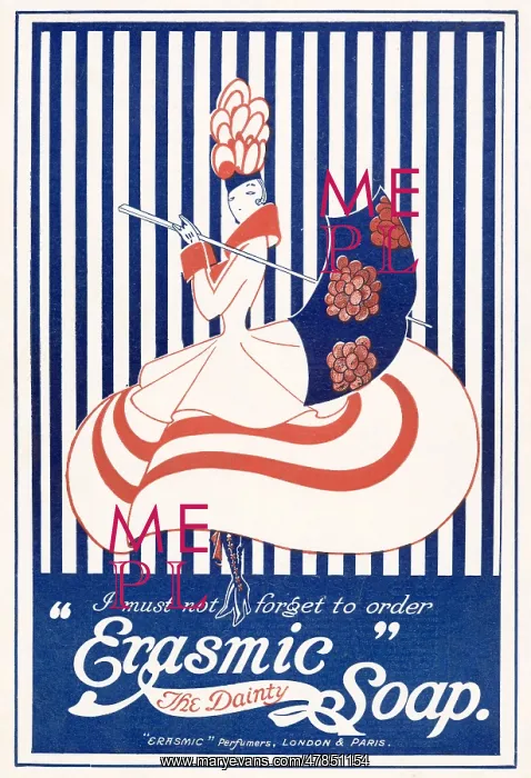 : Advert for Erasmic soap 1917 : Advert for Erasmic soap 1917
