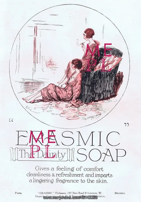  : Advert for Erasmic soap, 1921