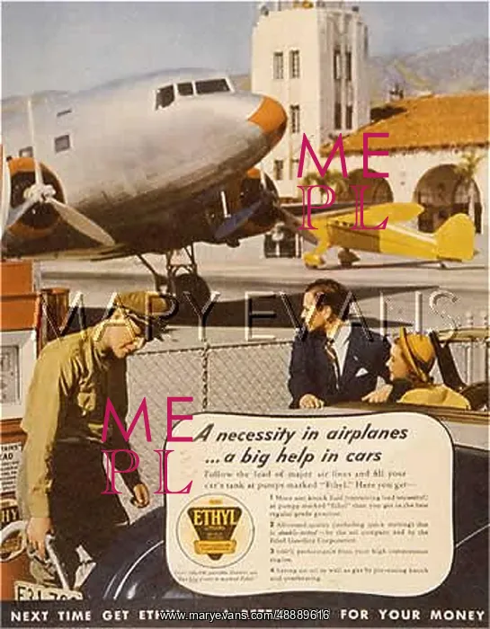 : ADVERT / ETHYL PETROL 1937 : ADVERT / ETHYL PETROL 1937