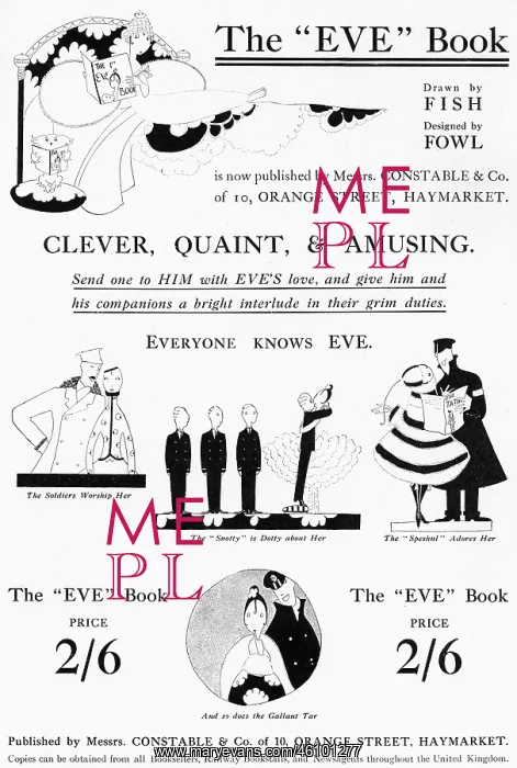 : Advertisement for The Eve Book, 1916 : Advertisement for The Eve Book, 1916